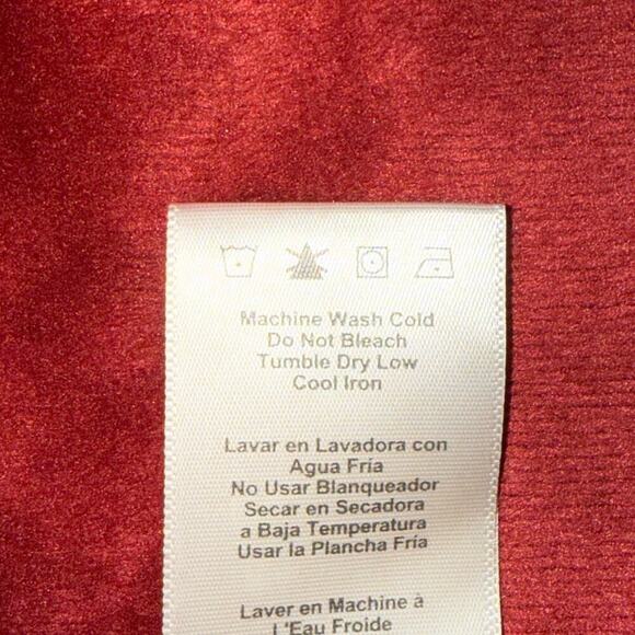 UGG Women’s Burgundy Lounge Robe Size Small Cozy Cotton Blend Belted Wrap - Picture 9 of 13